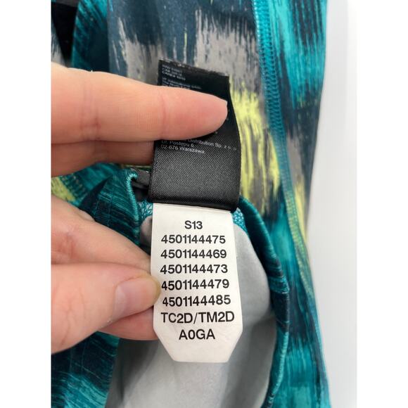 The North Face Top Womens Medium Tank Cypress Teal Yellow Racerback Athletic - Picture 6 of 7